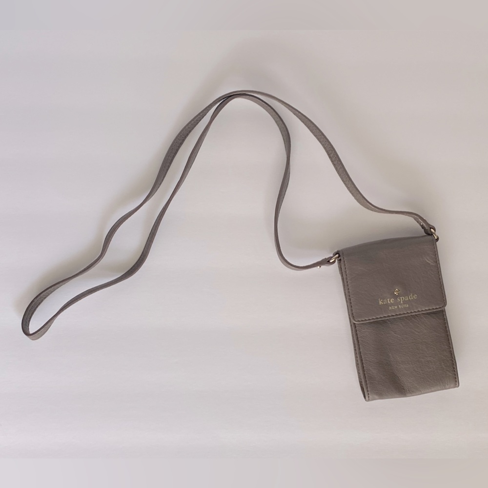 Kate Spade Cobble Hill Brandice French Grey Leather Bag